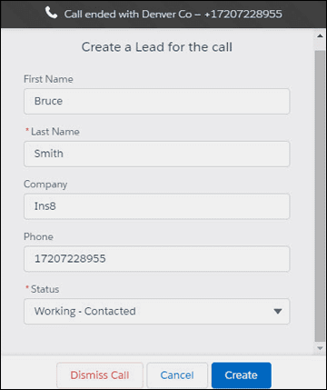 call records screenshot