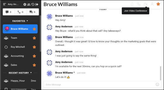b-hive communicator video conference