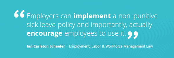 quote block employers can implement a non punitive sick leave policy