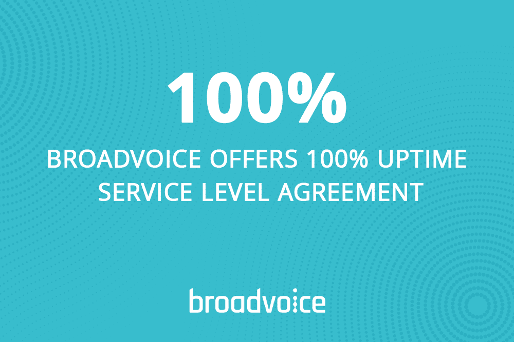 Broadvoice offers 100% uptime service level agreement