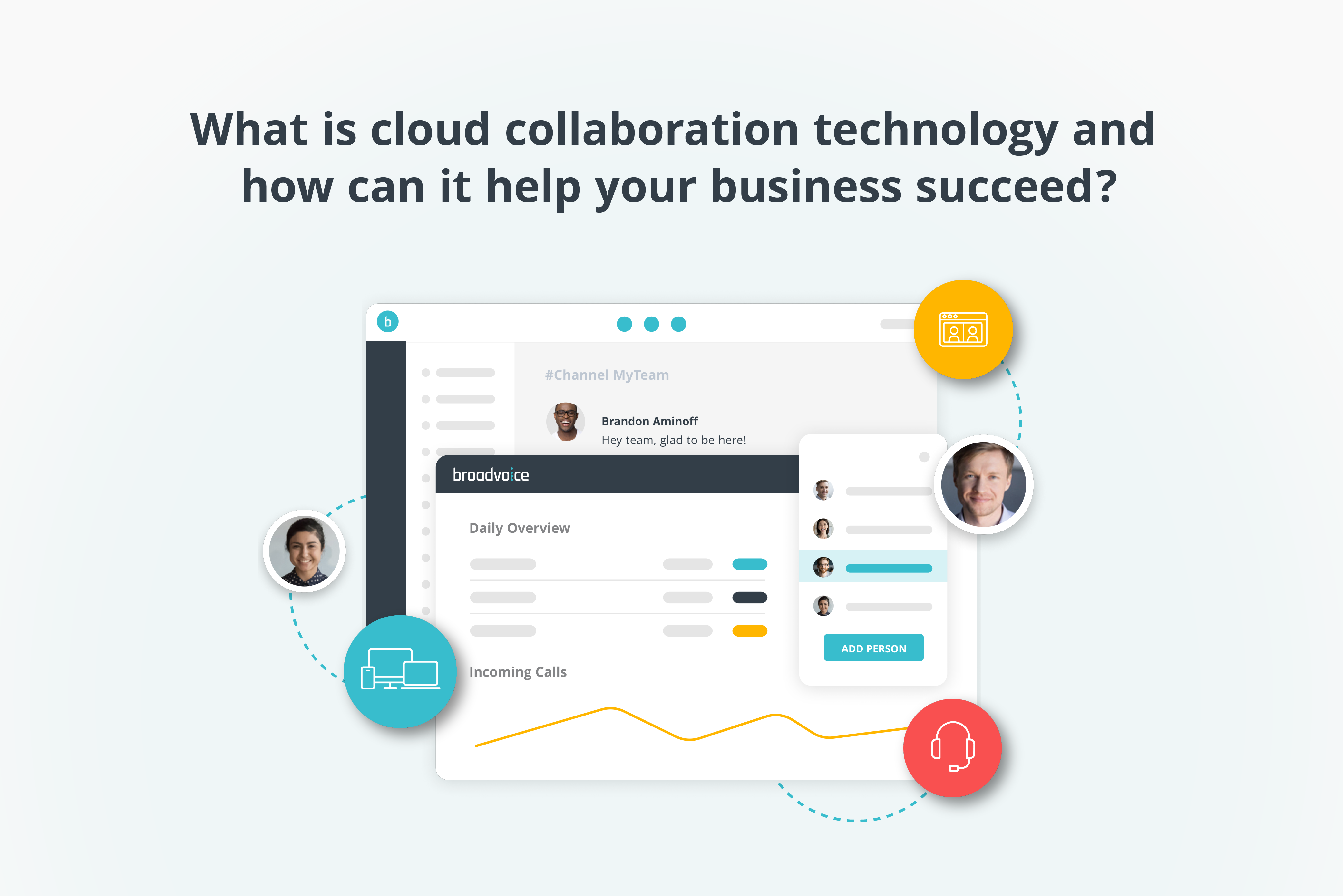 Cloud collaboration tool b-hive Communicator interface